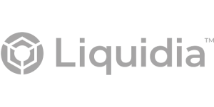 The Liquidia logo features a geometric emblem to the left of the word Liquidia in bold black font on a transparent background, reflecting innovation in pharma marketing and product launch strategies.